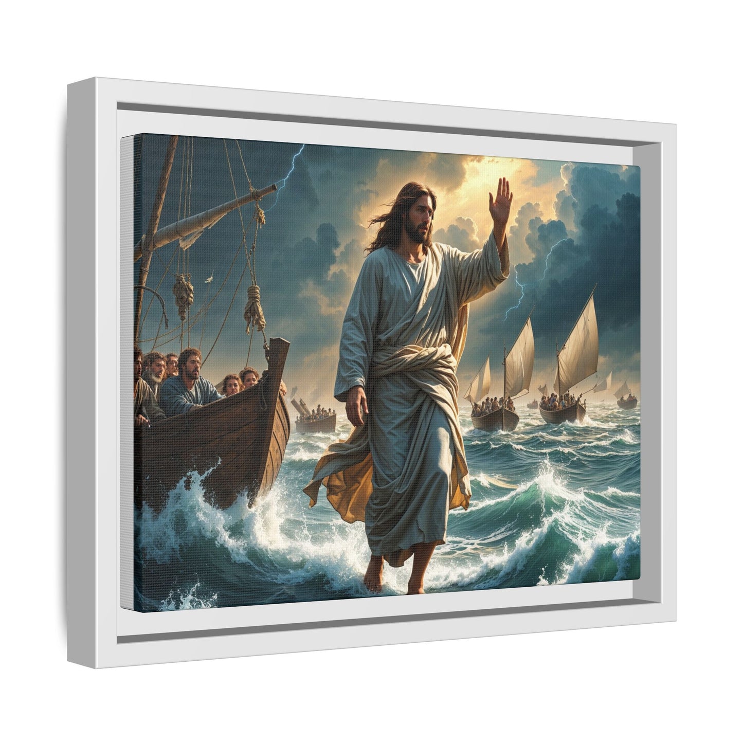Jesus Walking on Water, Faith-Based Home Decor, Christian Gift for Holidays