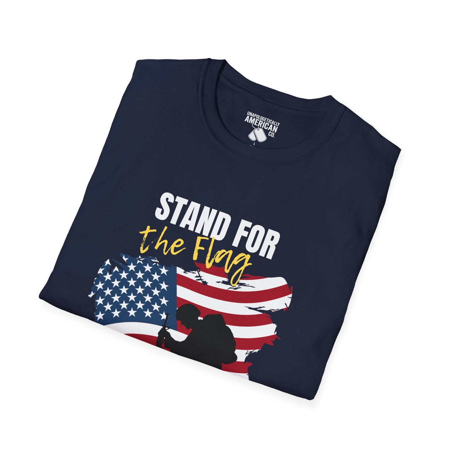 Unisex Softstyle T-Shirt - Stand for the Flag, Kneel for the Fallen