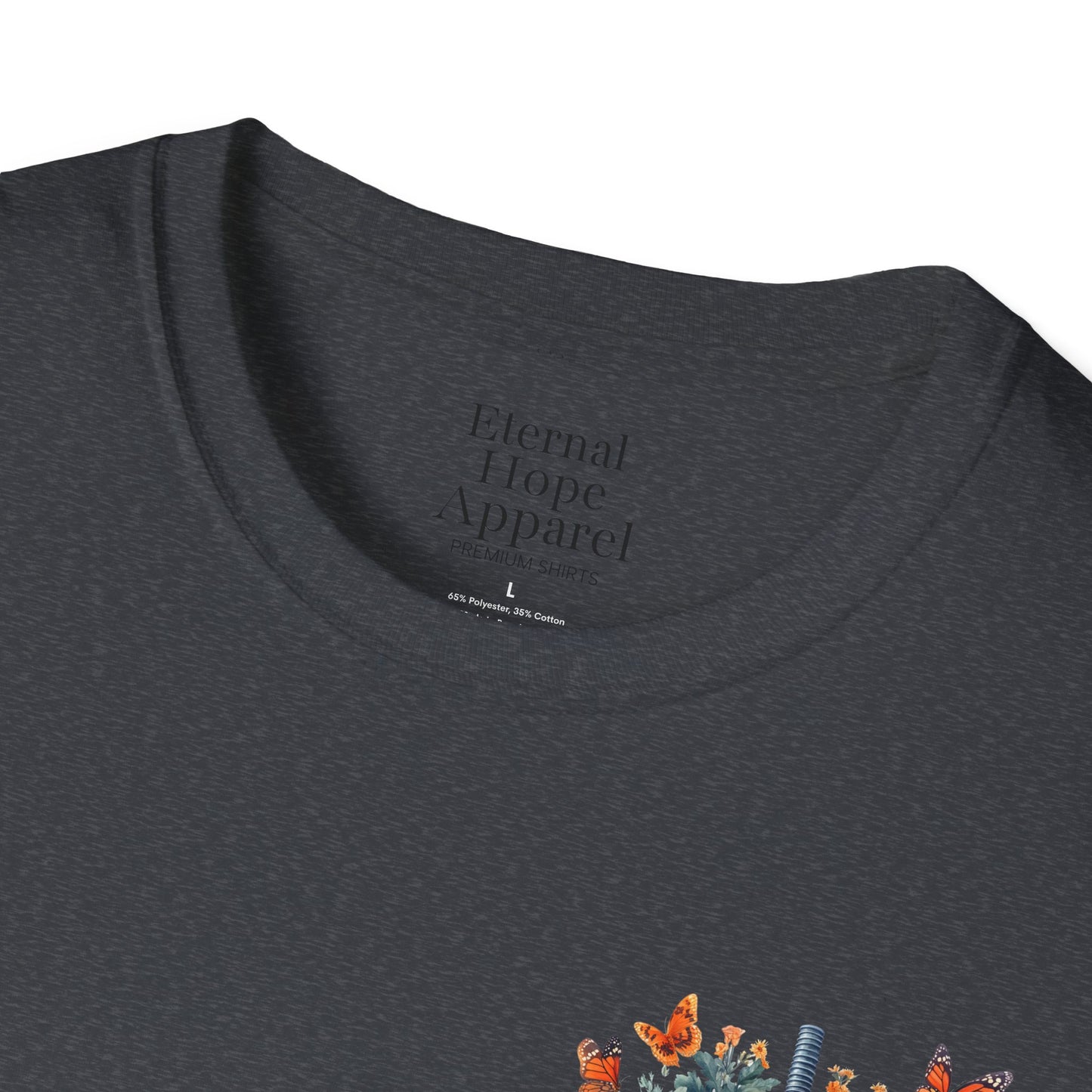 Floral Lungs YHWH Unisex Soft Style T-Shirt - Nature-Inspired Design