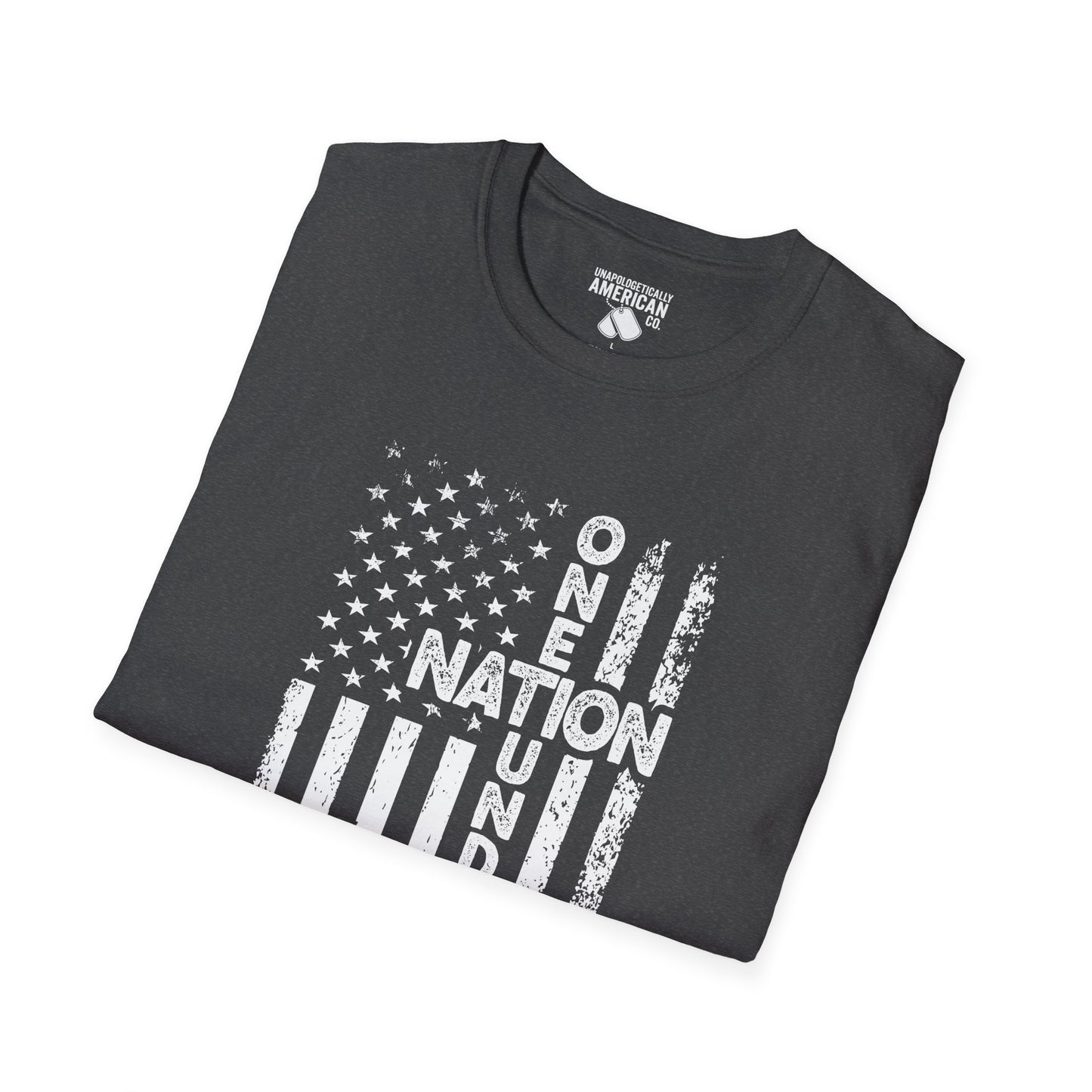 Patriotic Unisex T-Shirt - One Nation Under God - Comfortable, Casual Wear for Independence Day, Memorial Day, Gifts