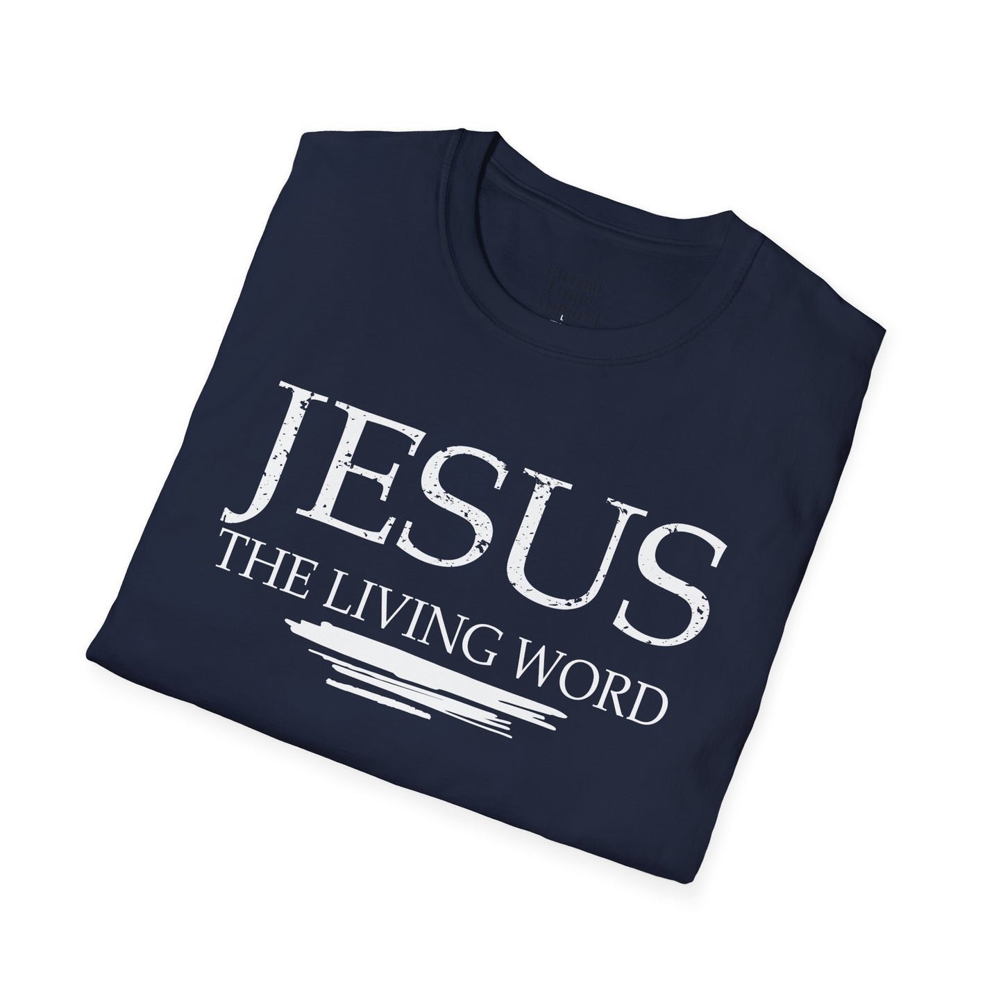 Jesus The Living Word Unisex Softstyle T-Shirt - Faith-Based Apparel