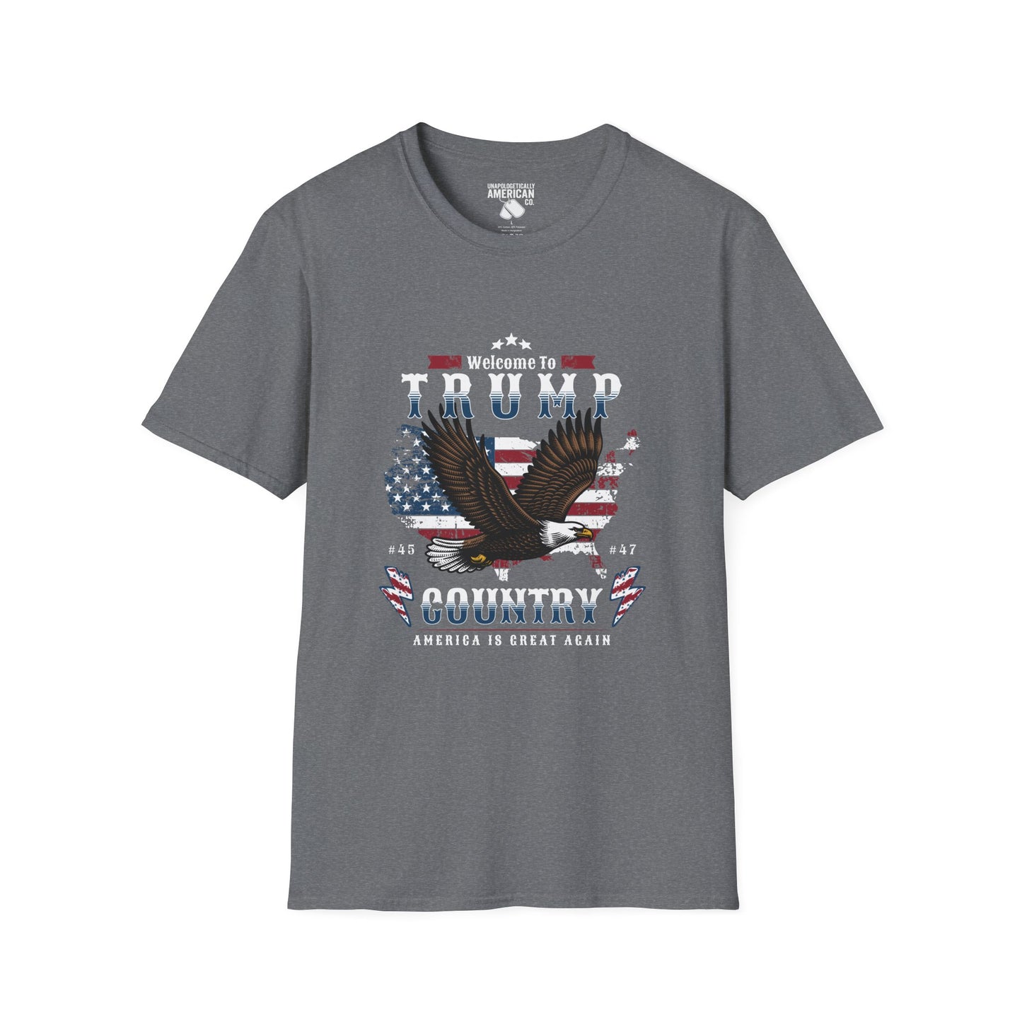 Welcome to Trump Country T-Shirt | Unisex Softstyle Tee | Patriotic Apparel, Gift for Trump Supporters, Election Day, 4th of July, [...]