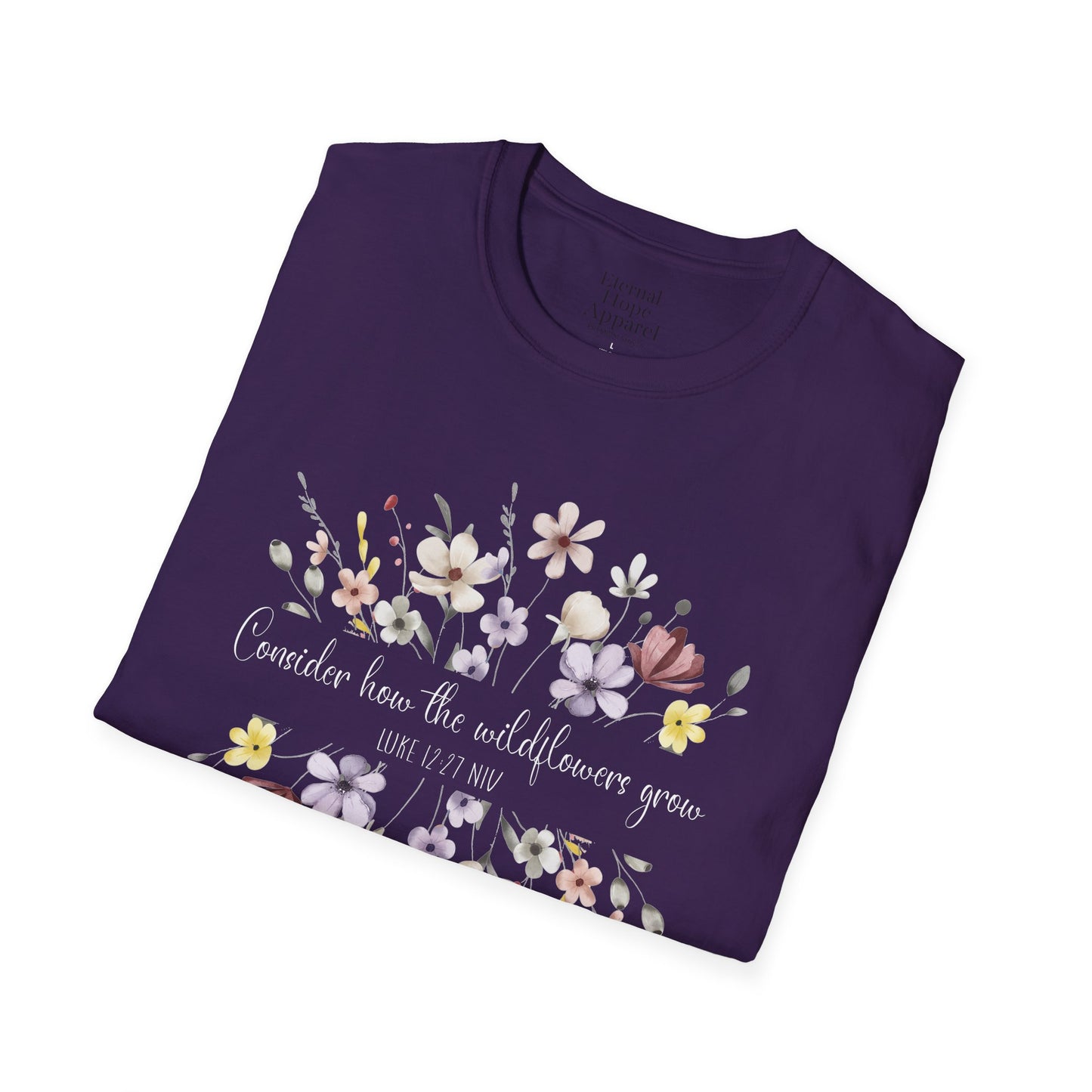 Floral Print Unisex Softstyle T-Shirt - Perfect for Casual Outings and Special Occasions