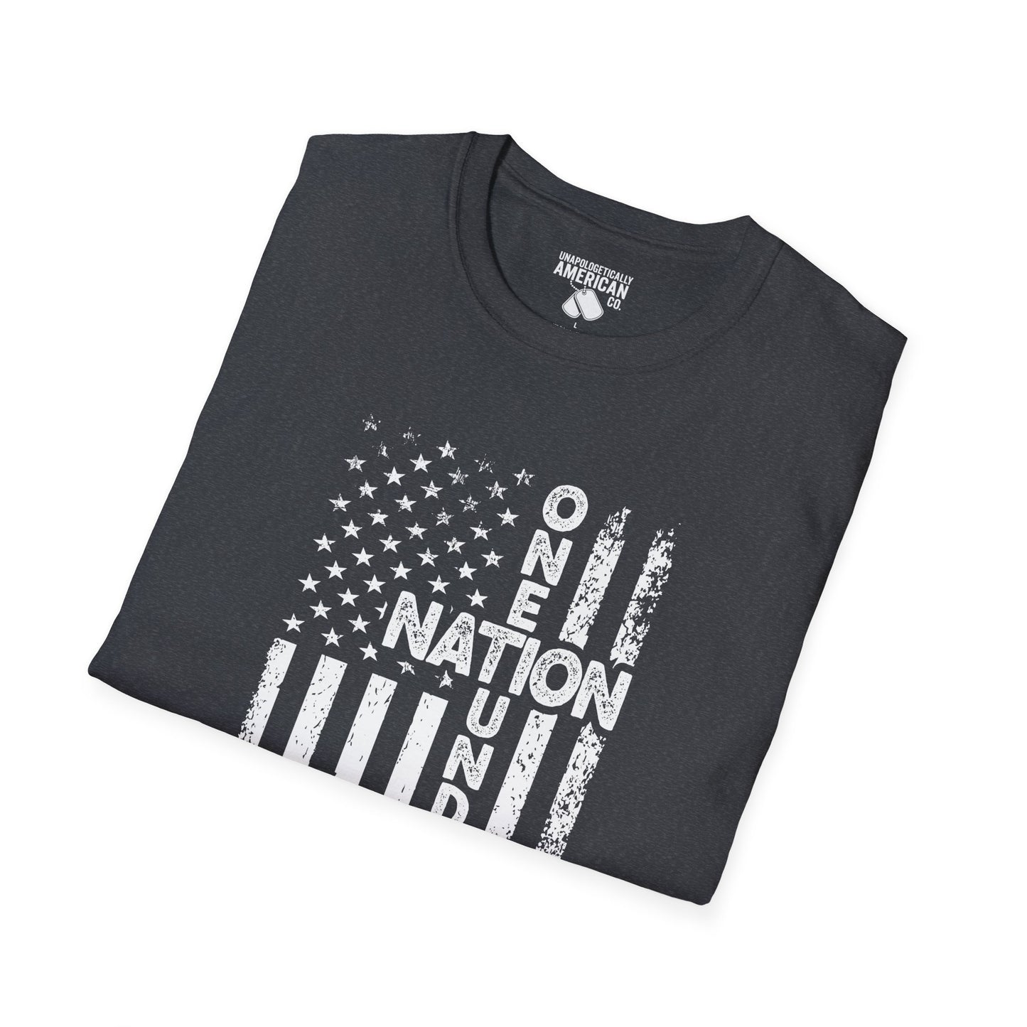 Patriotic Unisex T-Shirt - One Nation Under God - Comfortable, Casual Wear for Independence Day, Memorial Day, Gifts
