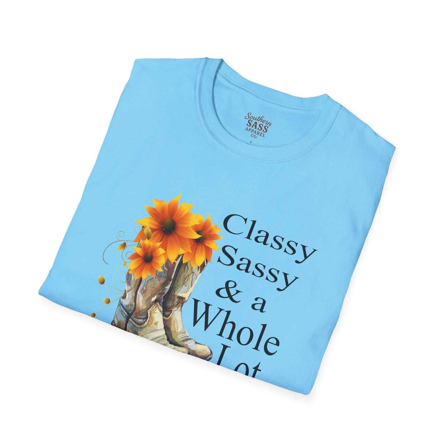 Classy Sassy & Smart ASSY Unisex Softstyle T-Shirt | Western Graphic Tee, Cowgirl Style, Vintage T-Shirt, Gifting for Friends