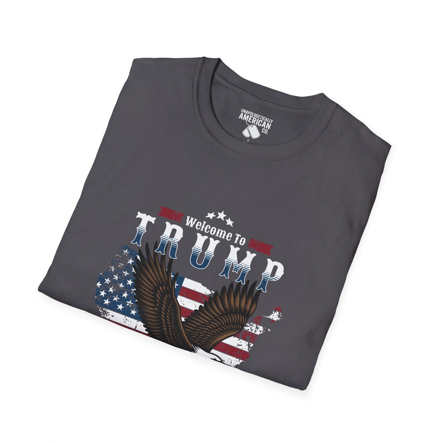 Welcome to Trump Country T-Shirt | Unisex Softstyle Tee | Patriotic Apparel, Gift for Trump Supporters, Election Day, 4th of July, [...]