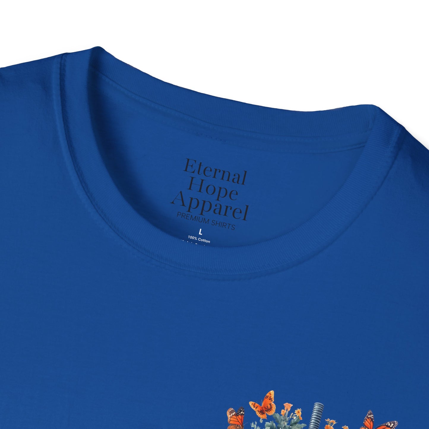 Floral Lungs YHWH Unisex Soft Style T-Shirt - Nature-Inspired Design
