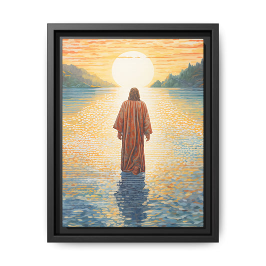 Jesus Walks on Water Matte Canvas – Jesus by the Water, Multi-Color Artwork