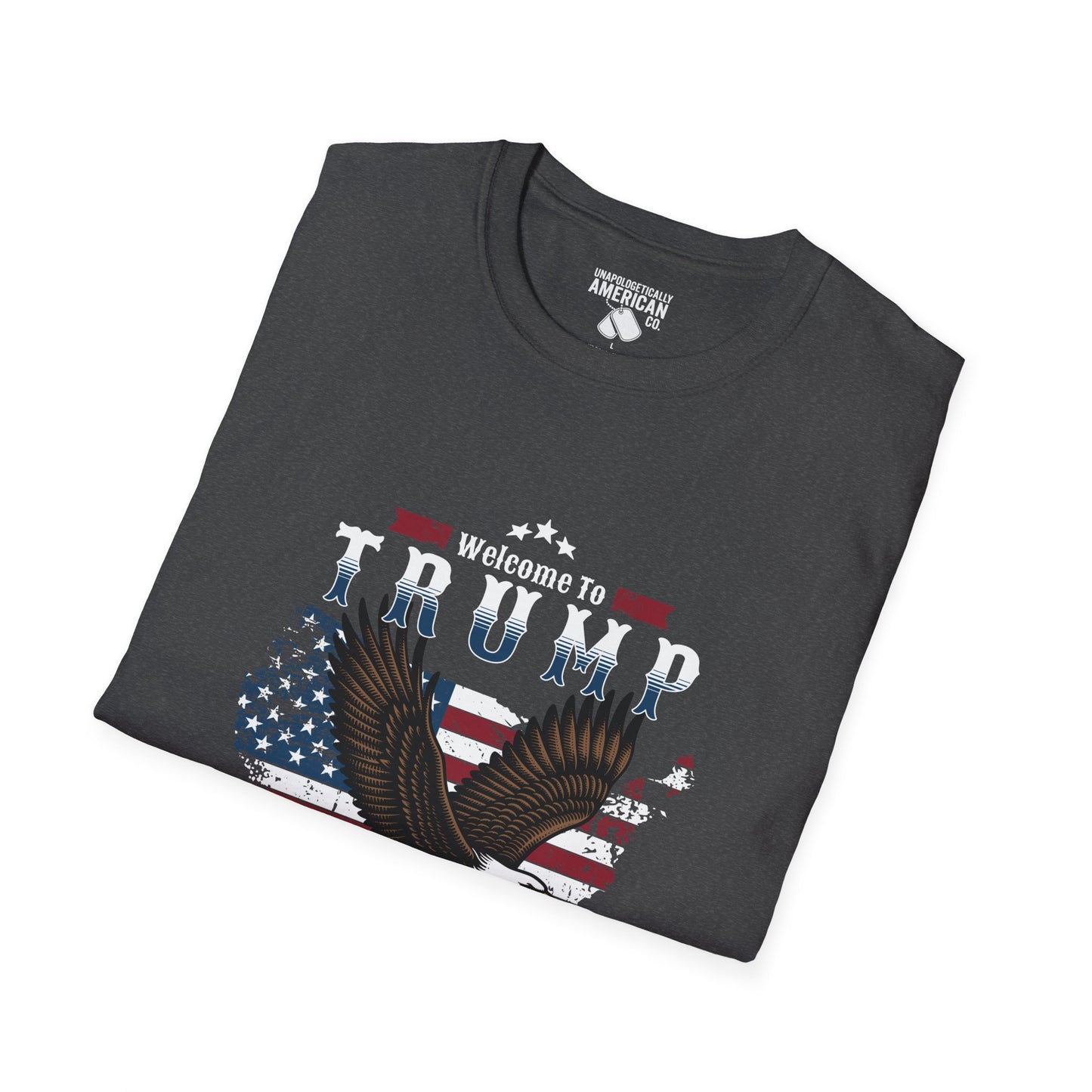 Welcome to Trump Country T-Shirt | Unisex Softstyle Tee | Patriotic Apparel, Gift for Trump Supporters, Election Day, 4th of July, [...]