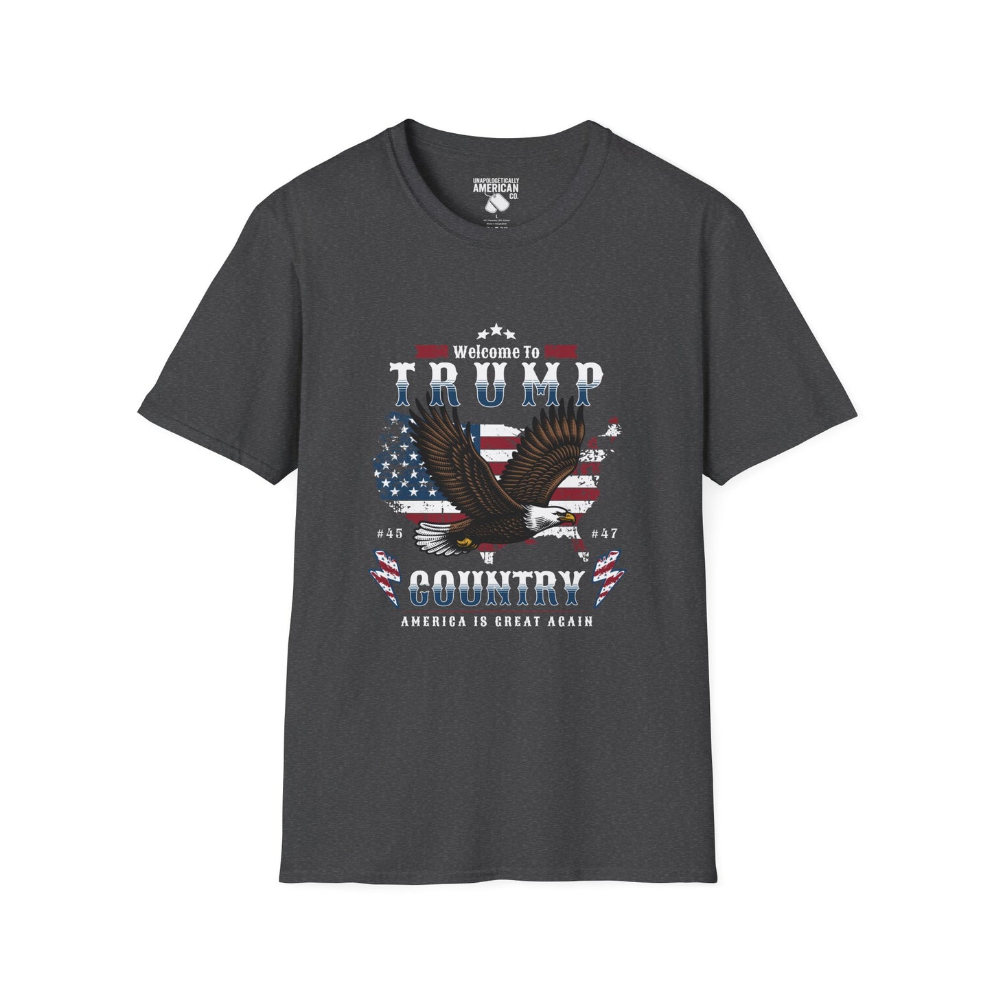 Welcome to Trump Country T-Shirt | Unisex Softstyle Tee | Patriotic Apparel, Gift for Trump Supporters, Election Day, 4th of July, [...]