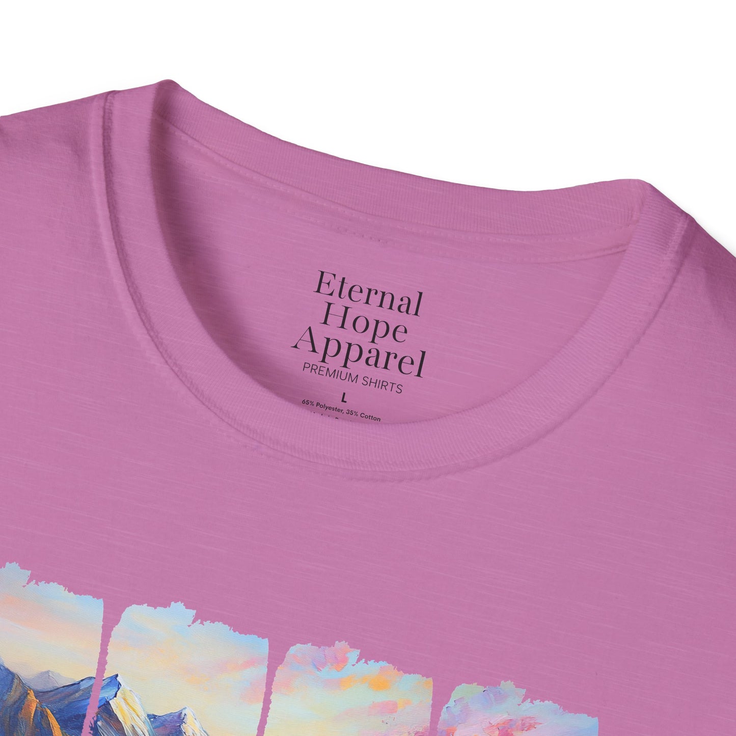 God is Good All the Time Unisex Softstyle T-Shirt - Inspirational Nature Design