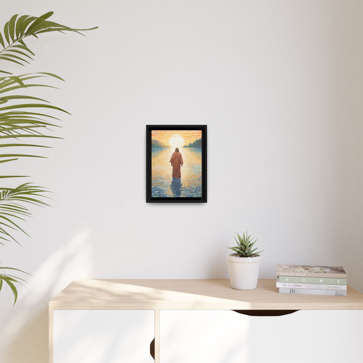 Jesus Walks on Water Matte Canvas – Jesus by the Water, Multi-Color Artwork
