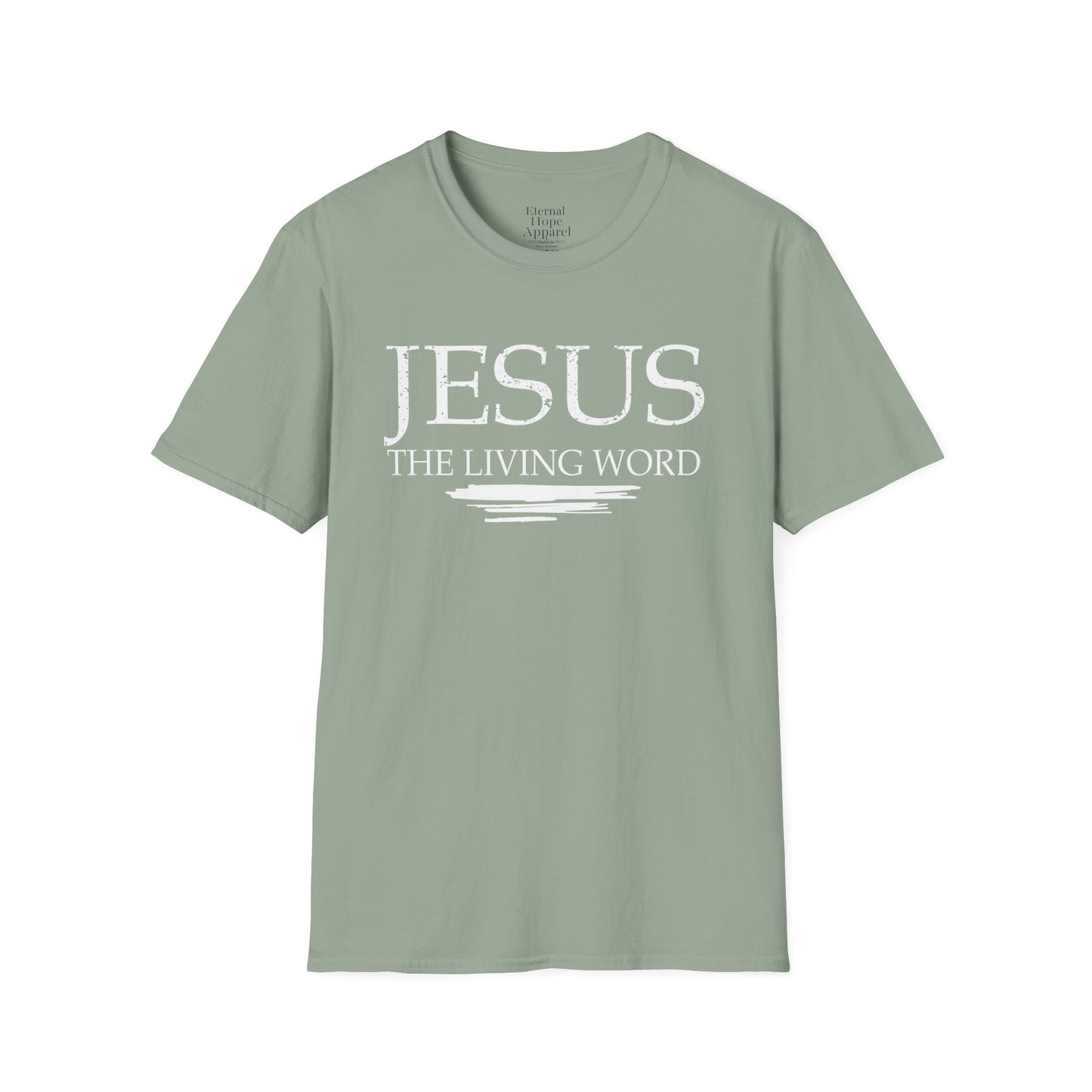 Jesus The Living Word Unisex Softstyle T-Shirt - Faith-Based Apparel