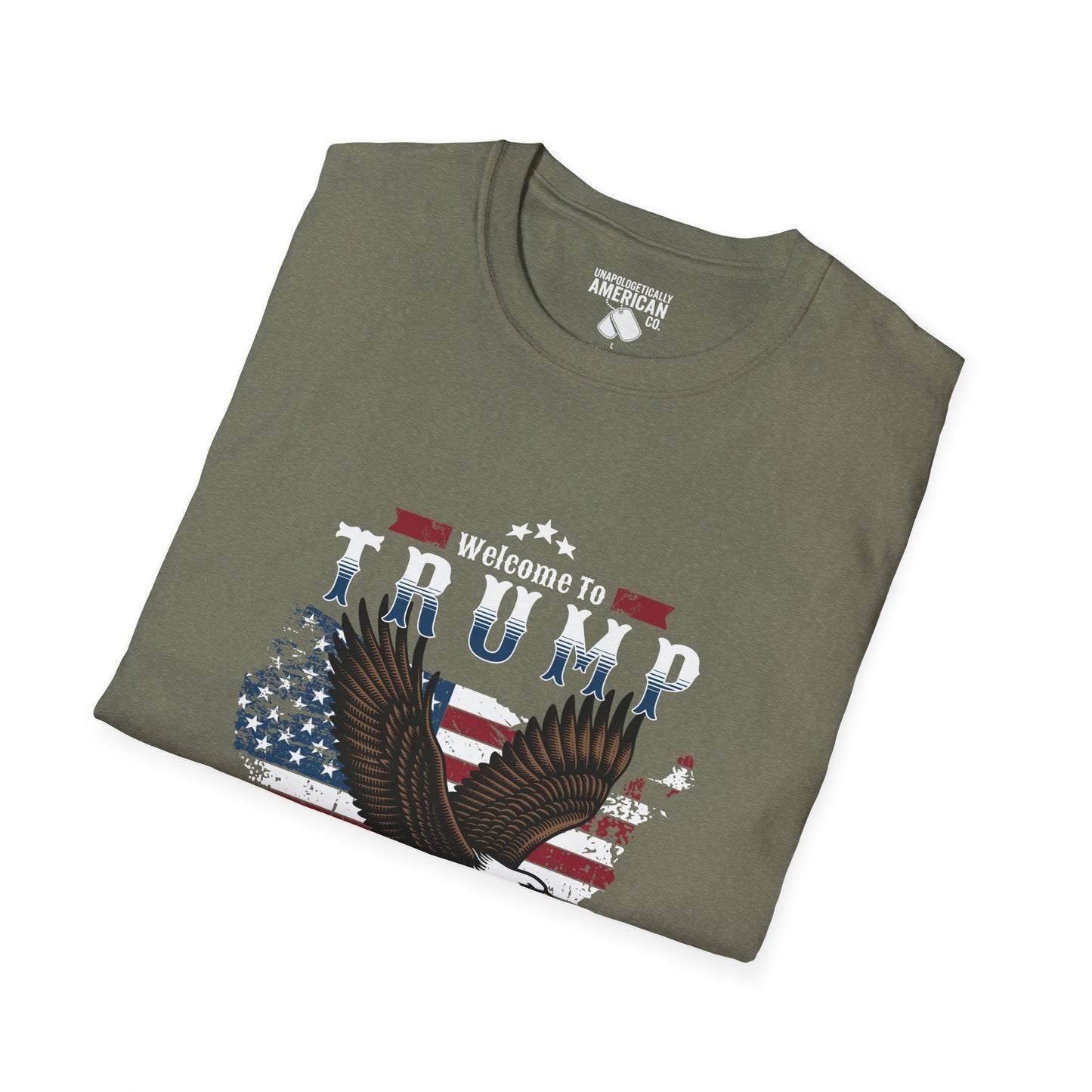 Welcome to Trump Country T-Shirt | Unisex Softstyle Tee | Patriotic Apparel, Gift for Trump Supporters, Election Day, 4th of July, [...]