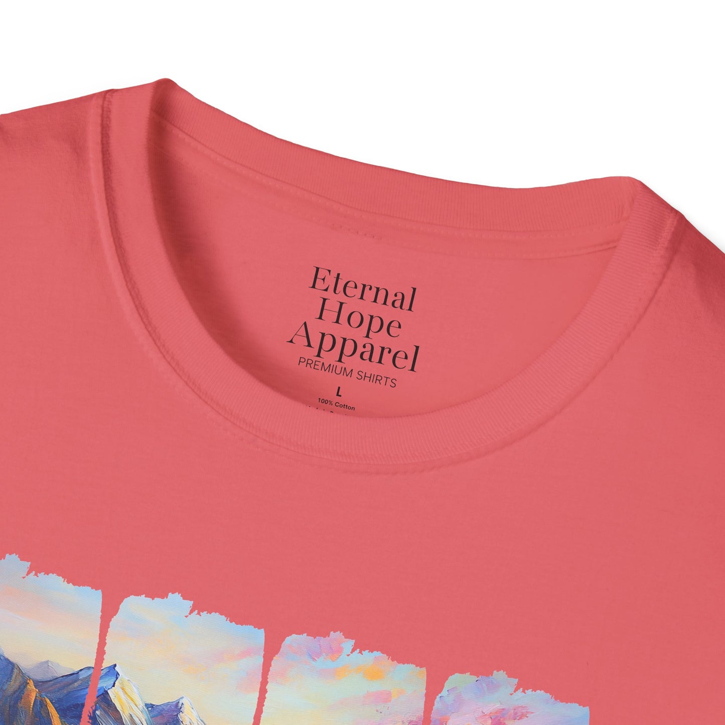 God is Good All the Time Unisex Softstyle T-Shirt - Inspirational Nature Design