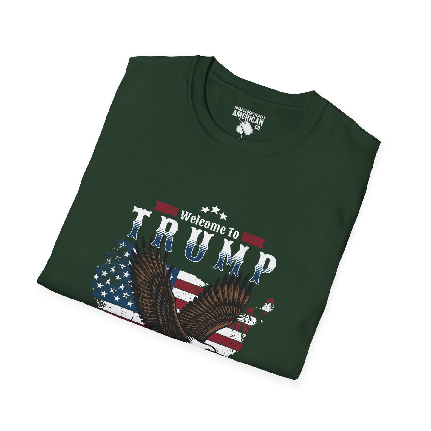 Welcome to Trump Country T-Shirt | Unisex Softstyle Tee | Patriotic Apparel, Gift for Trump Supporters, Election Day, 4th of July, [...]