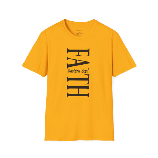 Faith Mustard Seed Unisex Softstyle T-Shirt | Inspirational Tee for Everyday Wear, Gifts for Friends, Faith-Based Apparel, Spiritual Wear