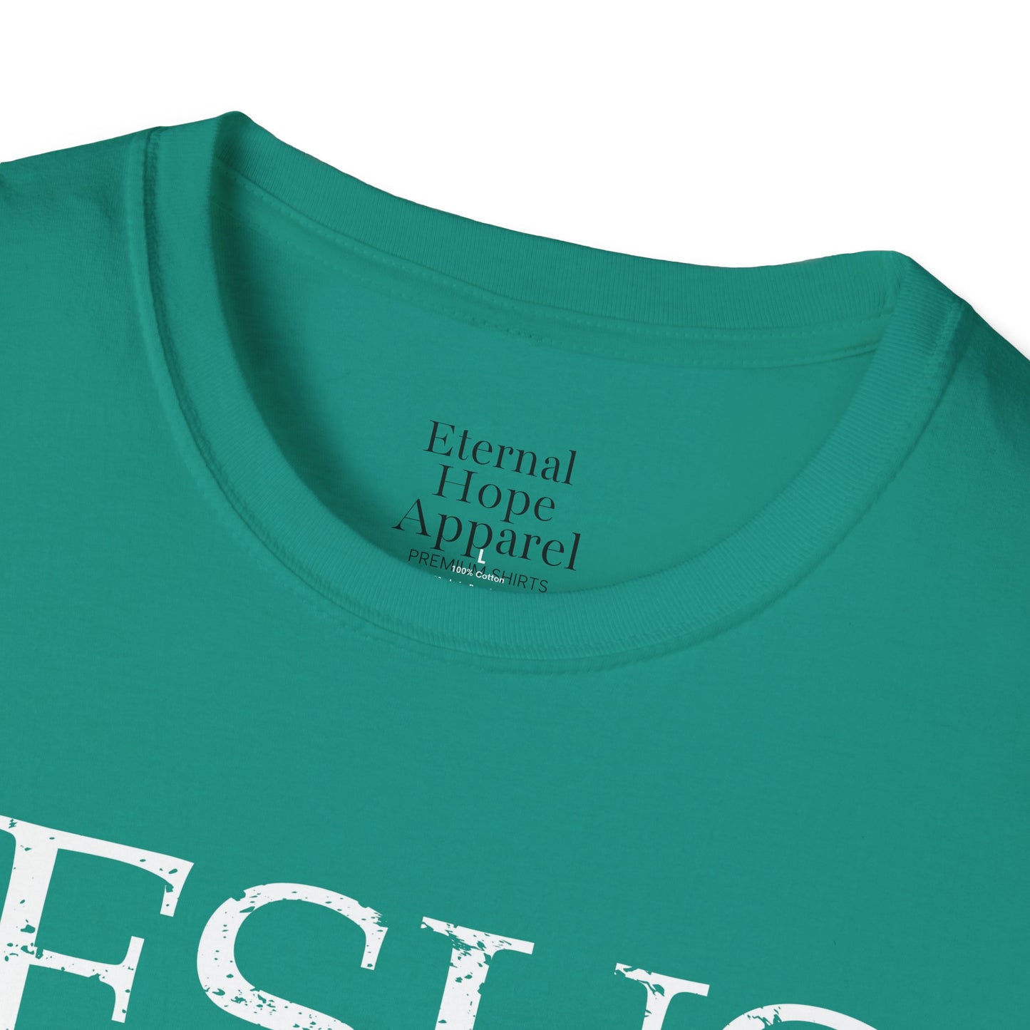 Jesus The Living Word Unisex Softstyle T-Shirt - Faith-Based Apparel