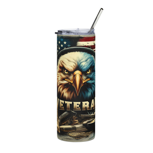 Patriotic Veteran Stainless Steel Tumbler, 20oz -