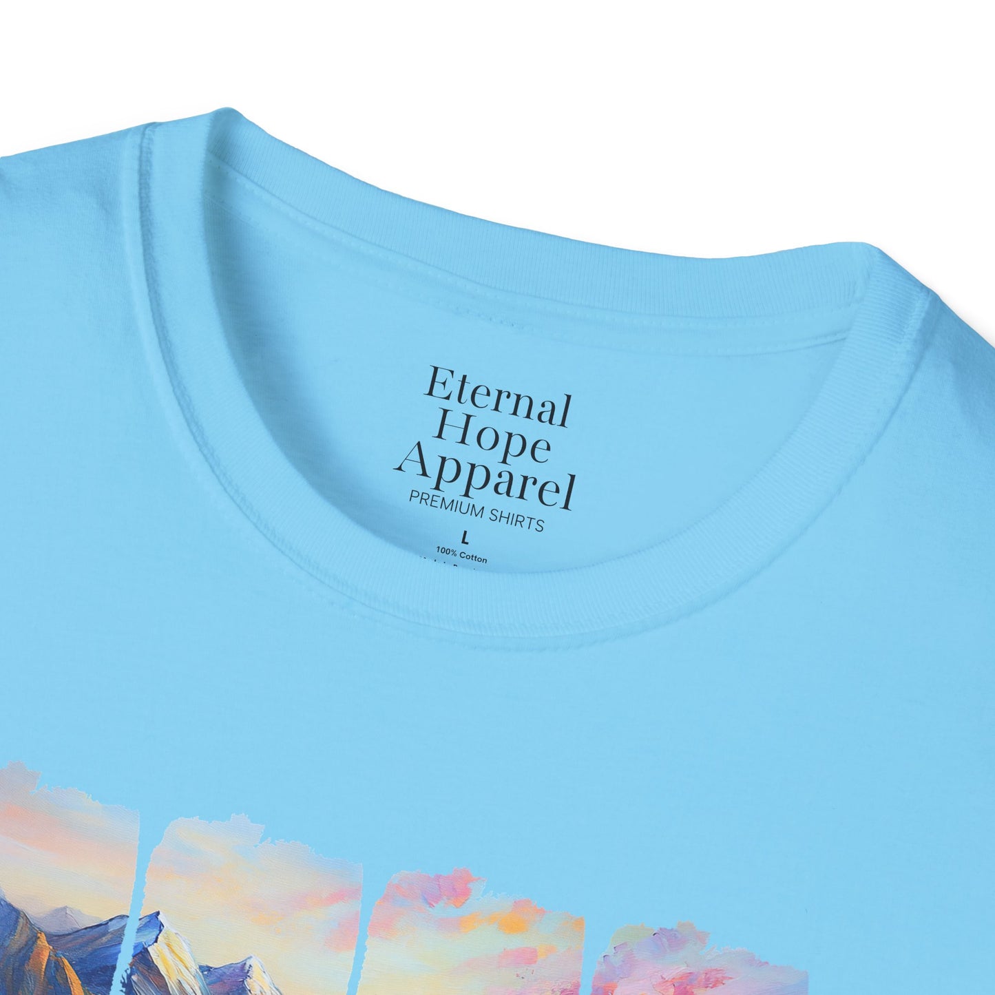 God is Good All the Time Unisex Softstyle T-Shirt - Inspirational Nature Design