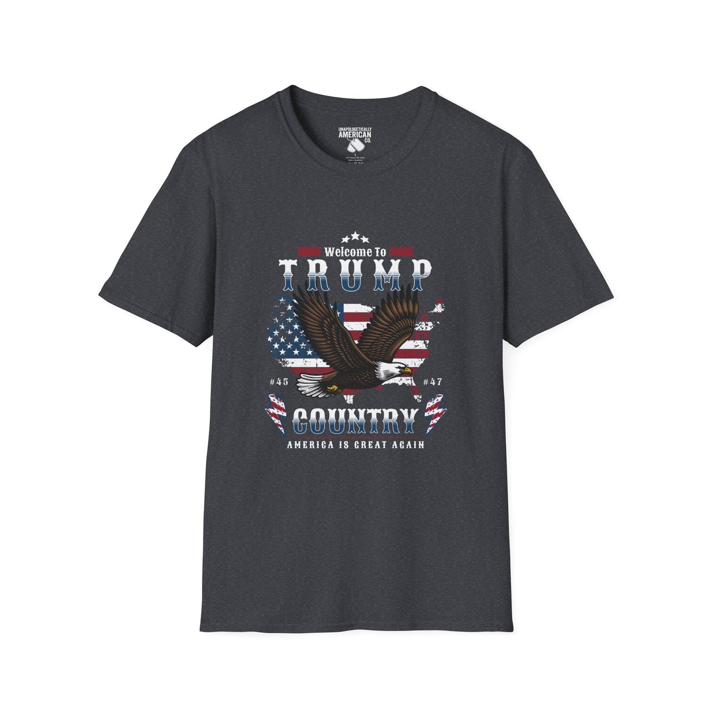 Welcome to Trump Country T-Shirt | Unisex Softstyle Tee | Patriotic Apparel, Gift for Trump Supporters, Election Day, 4th of July, [...]