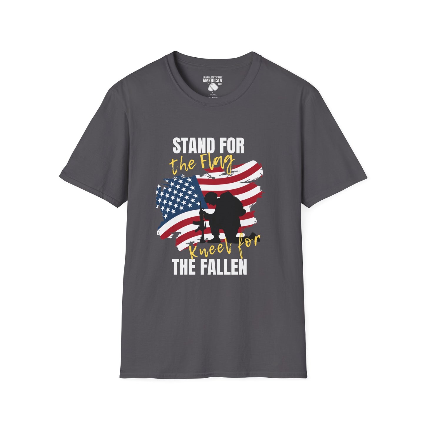 Unisex Softstyle T-Shirt - Stand for the Flag, Kneel for the Fallen