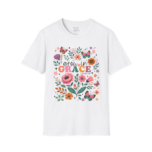 Floral Growth T-Shirt, Inspirational Shirt, Gift for Nature Lovers, Mother's Day Gift, Spring Fashion