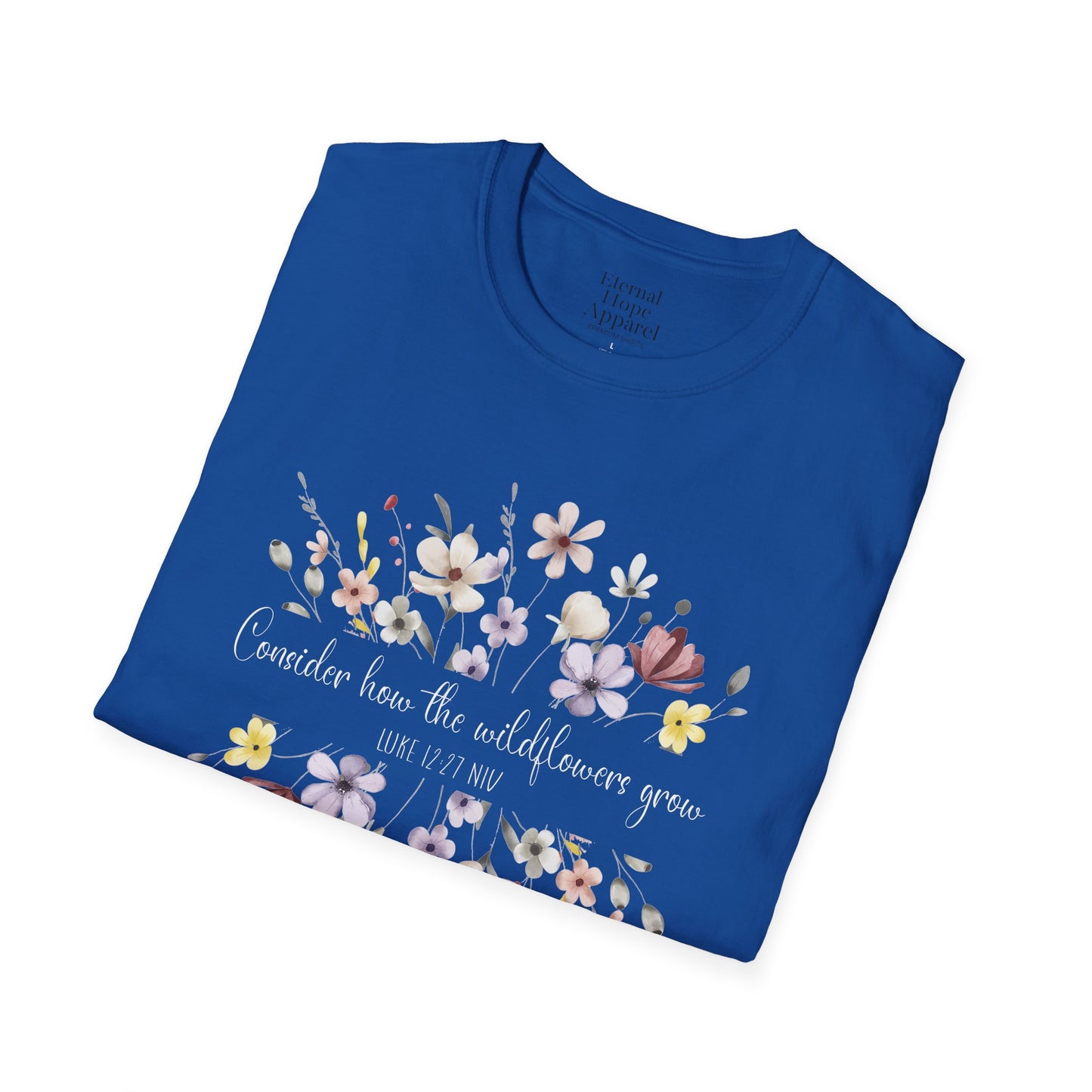 Floral Print Unisex Softstyle T-Shirt - Perfect for Casual Outings and Special Occasions