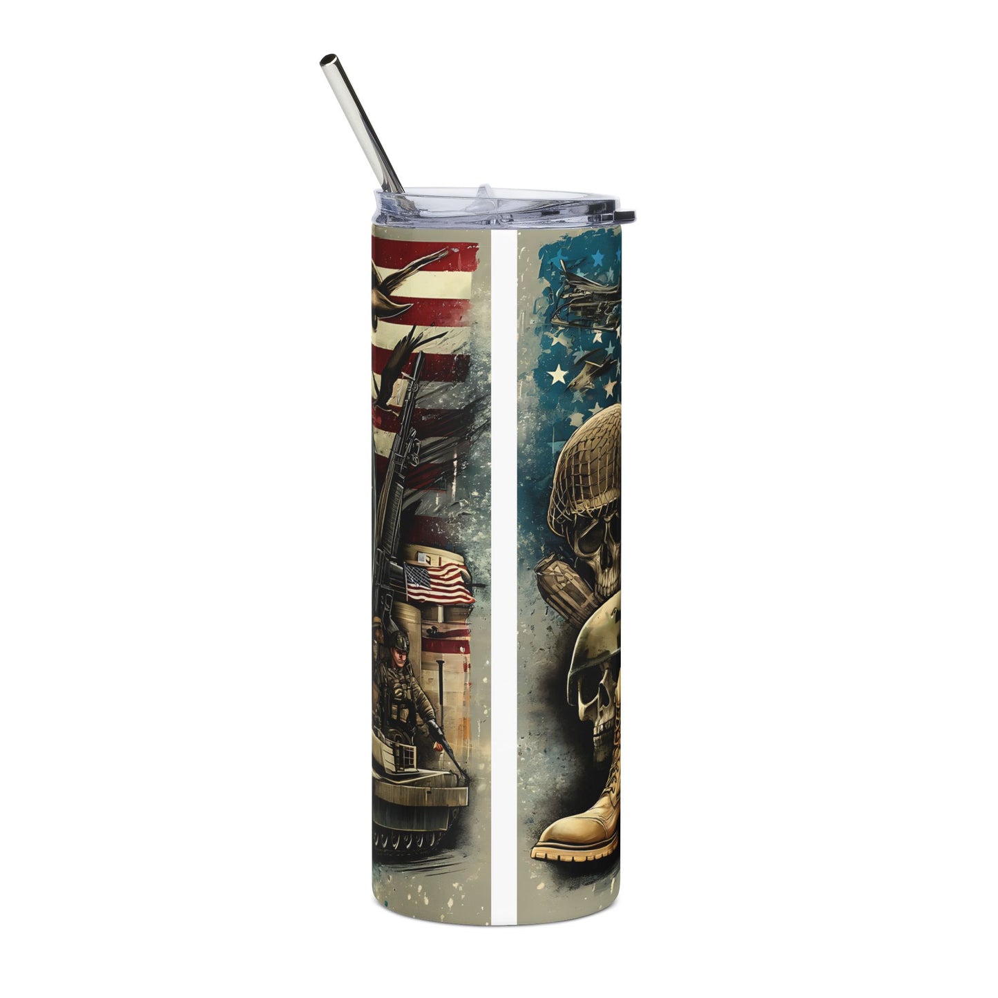 Patriotic Veteran Stainless Steel Tumbler, 20oz -