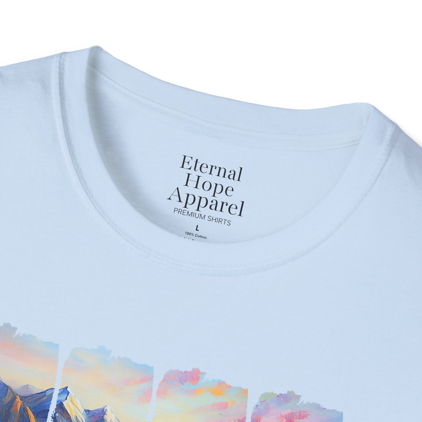 God is Good All the Time Unisex Softstyle T-Shirt - Inspirational Nature Design