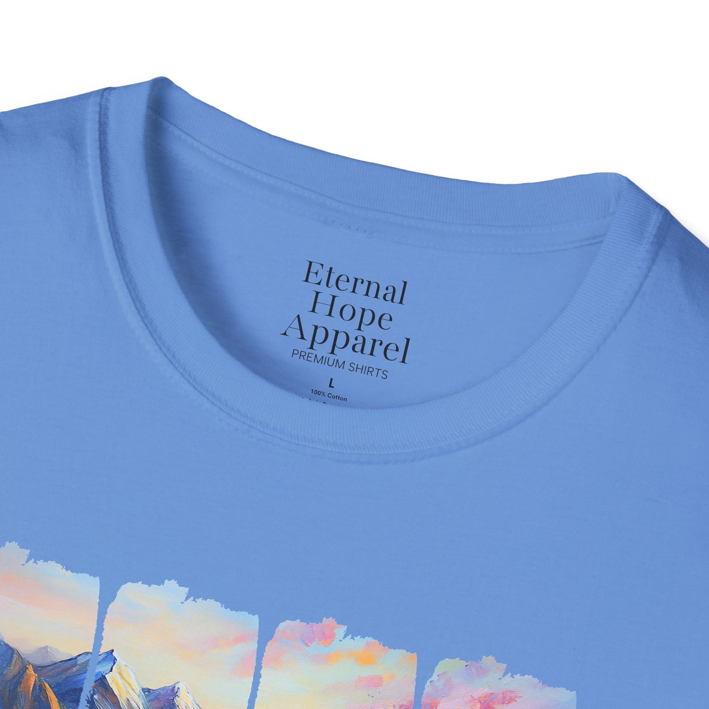 God is Good All the Time Unisex Softstyle T-Shirt - Inspirational Nature Design