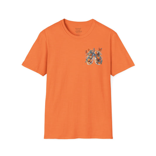 Floral Lungs YHWH Unisex Soft Style T-Shirt - Nature-Inspired Design