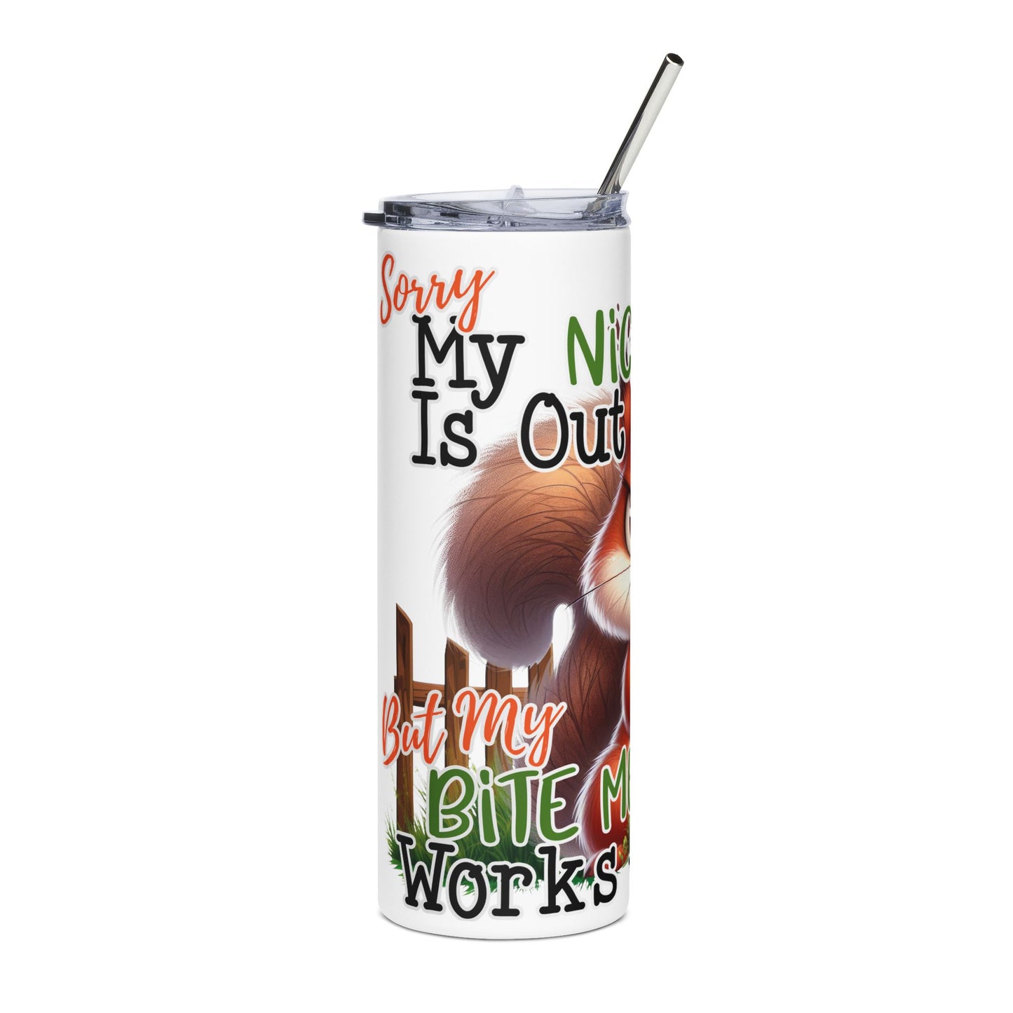 Sassy Squirrel Tumbler, 20oz