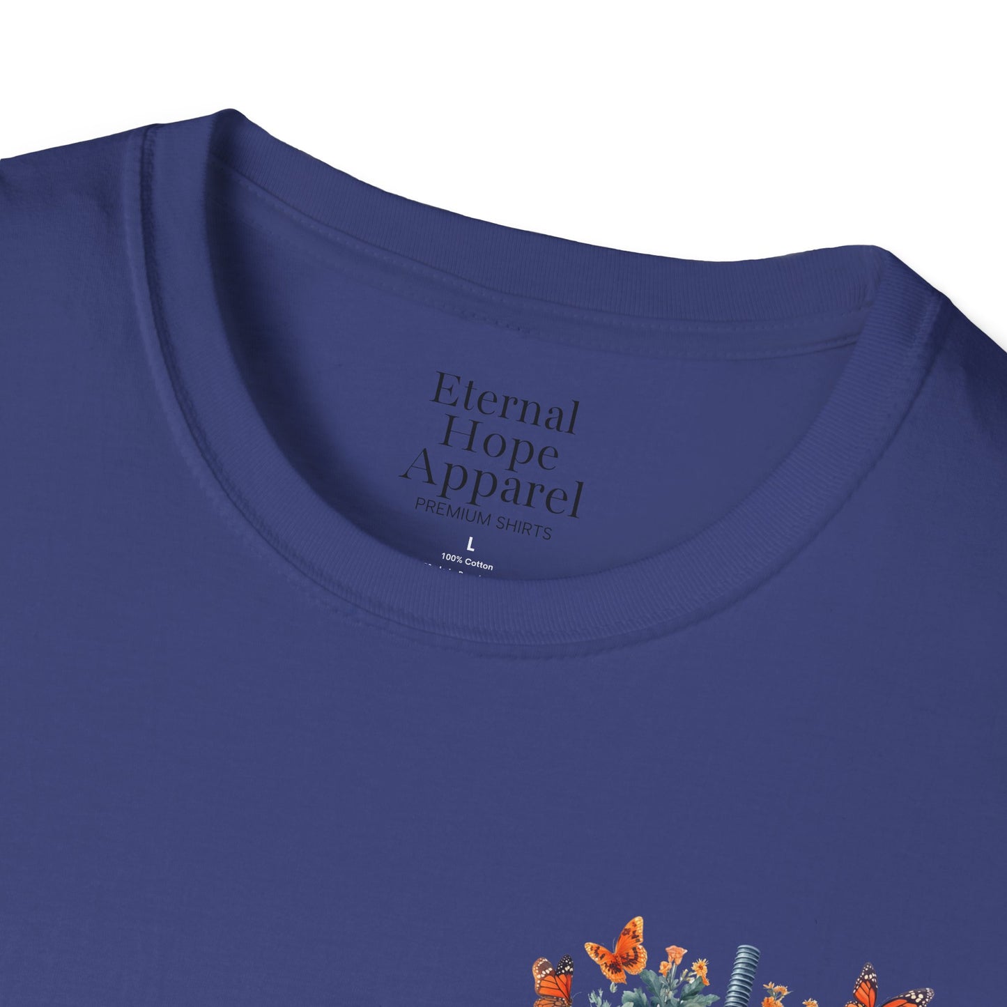 Floral Lungs YHWH Unisex Soft Style T-Shirt - Nature-Inspired Design