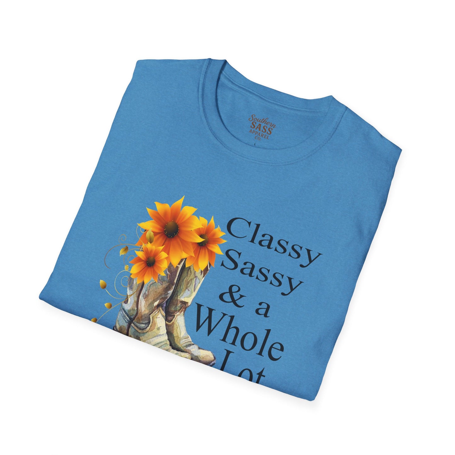 Classy Sassy & Smart ASSY Unisex Softstyle T-Shirt | Western Graphic Tee, Cowgirl Style, Vintage T-Shirt, Gifting for Friends