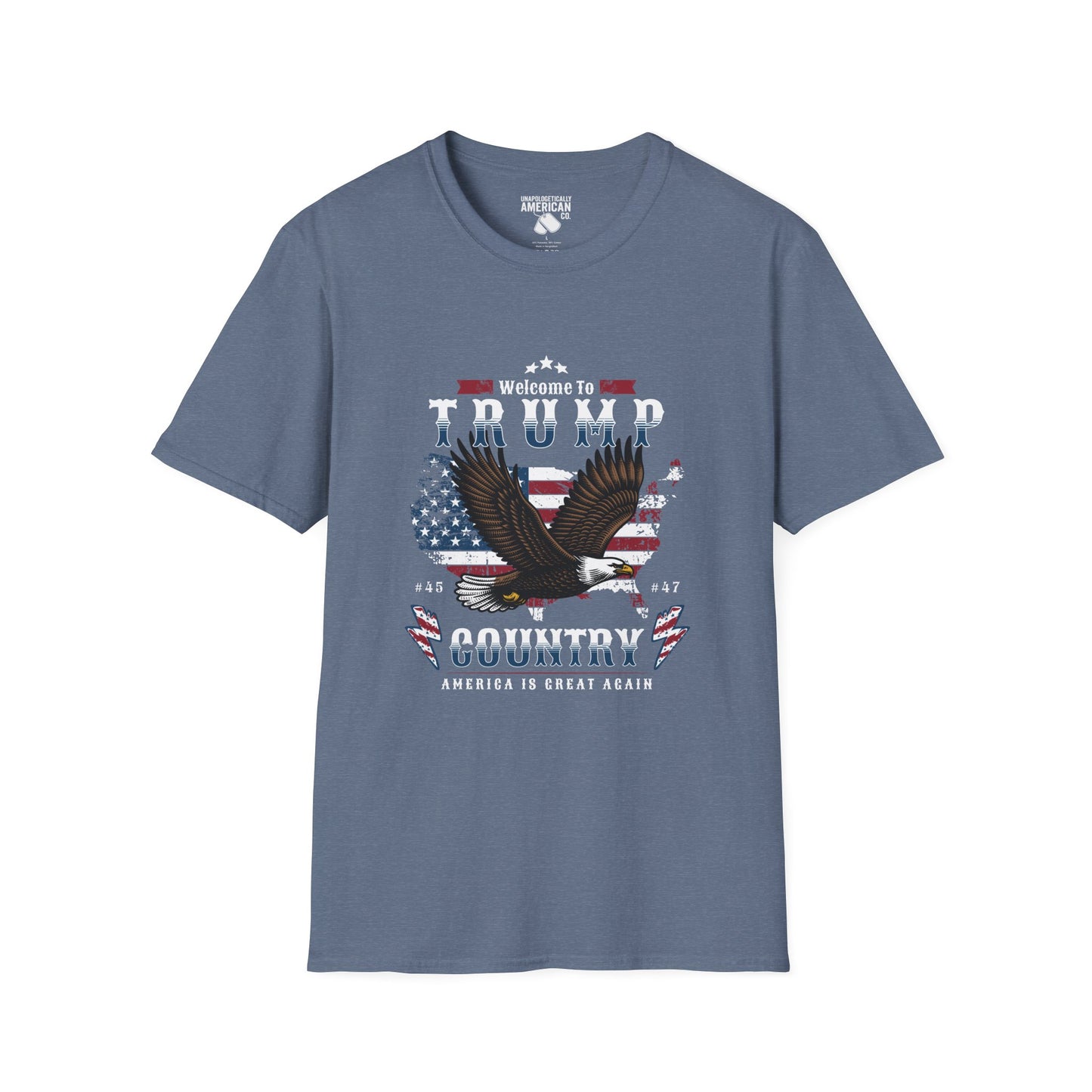 Welcome to Trump Country T-Shirt | Unisex Softstyle Tee | Patriotic Apparel, Gift for Trump Supporters, Election Day, 4th of July, [...]