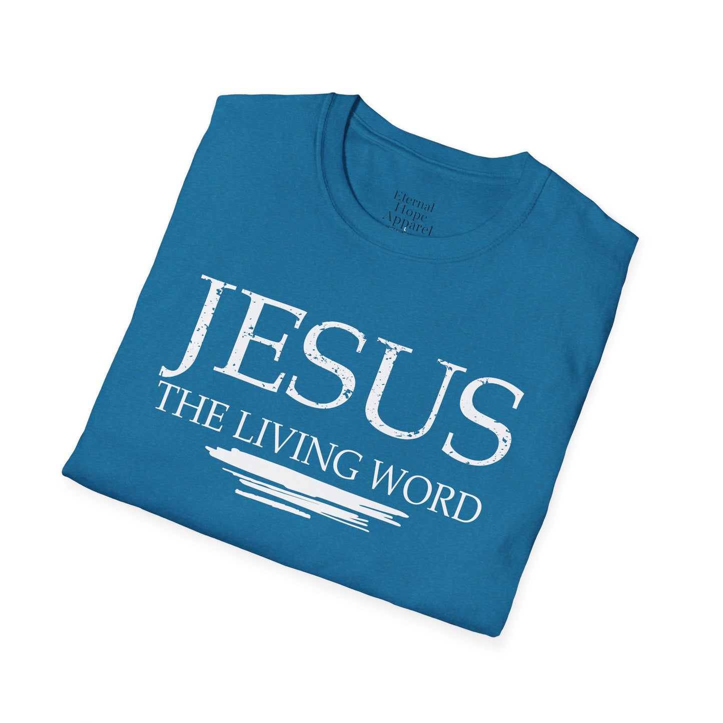 Jesus The Living Word Unisex Softstyle T-Shirt - Faith-Based Apparel