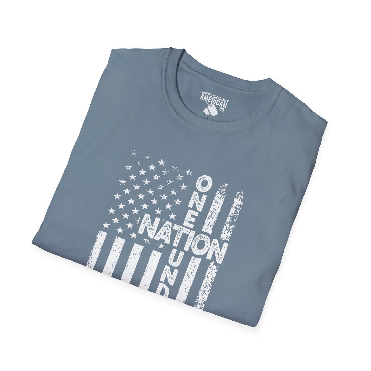 Patriotic Unisex T-Shirt - One Nation Under God - Comfortable, Casual Wear for Independence Day, Memorial Day, Gifts