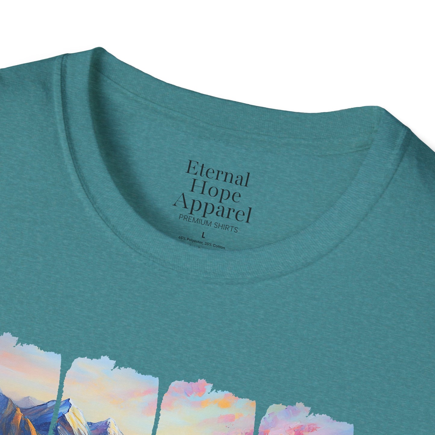God is Good All the Time Unisex Softstyle T-Shirt - Inspirational Nature Design