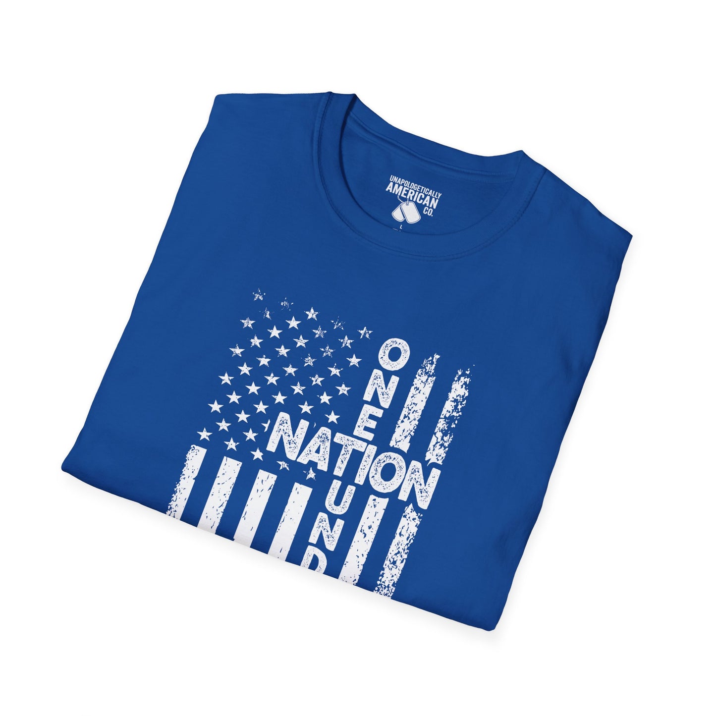 Patriotic Unisex T-Shirt - One Nation Under God - Comfortable, Casual Wear for Independence Day, Memorial Day, Gifts