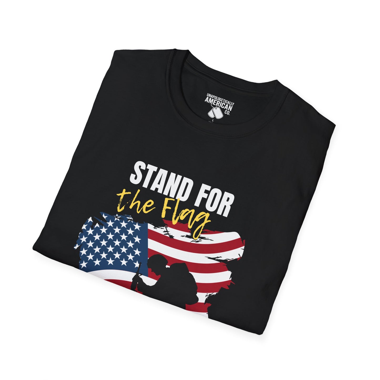 Unisex Softstyle T-Shirt - Stand for the Flag, Kneel for the Fallen