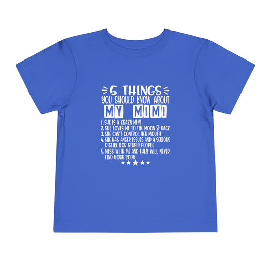 "5 Things You should know about my Mimi Toddler