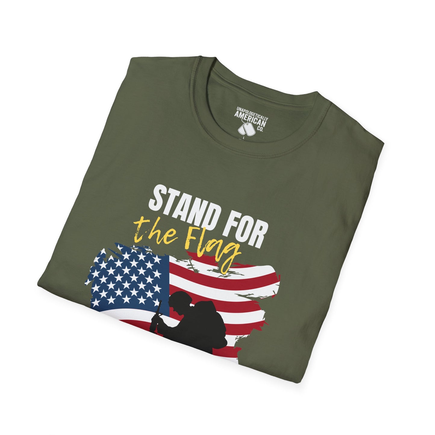 Unisex Softstyle T-Shirt - Stand for the Flag, Kneel for the Fallen