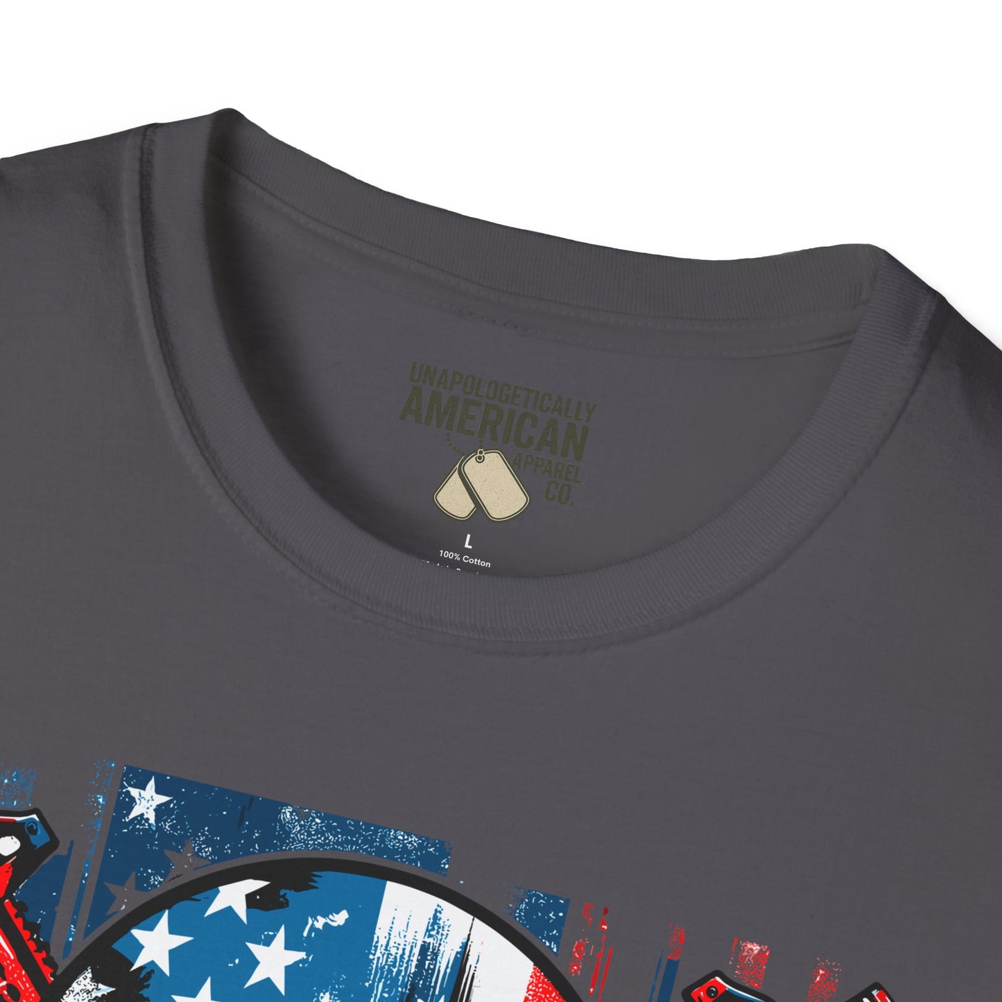 Patriotic Skull Unisex T-Shirt - Bold Design for Independence Day, Halloween, Gift for Veterans, Outdoor Events, Casual Wear