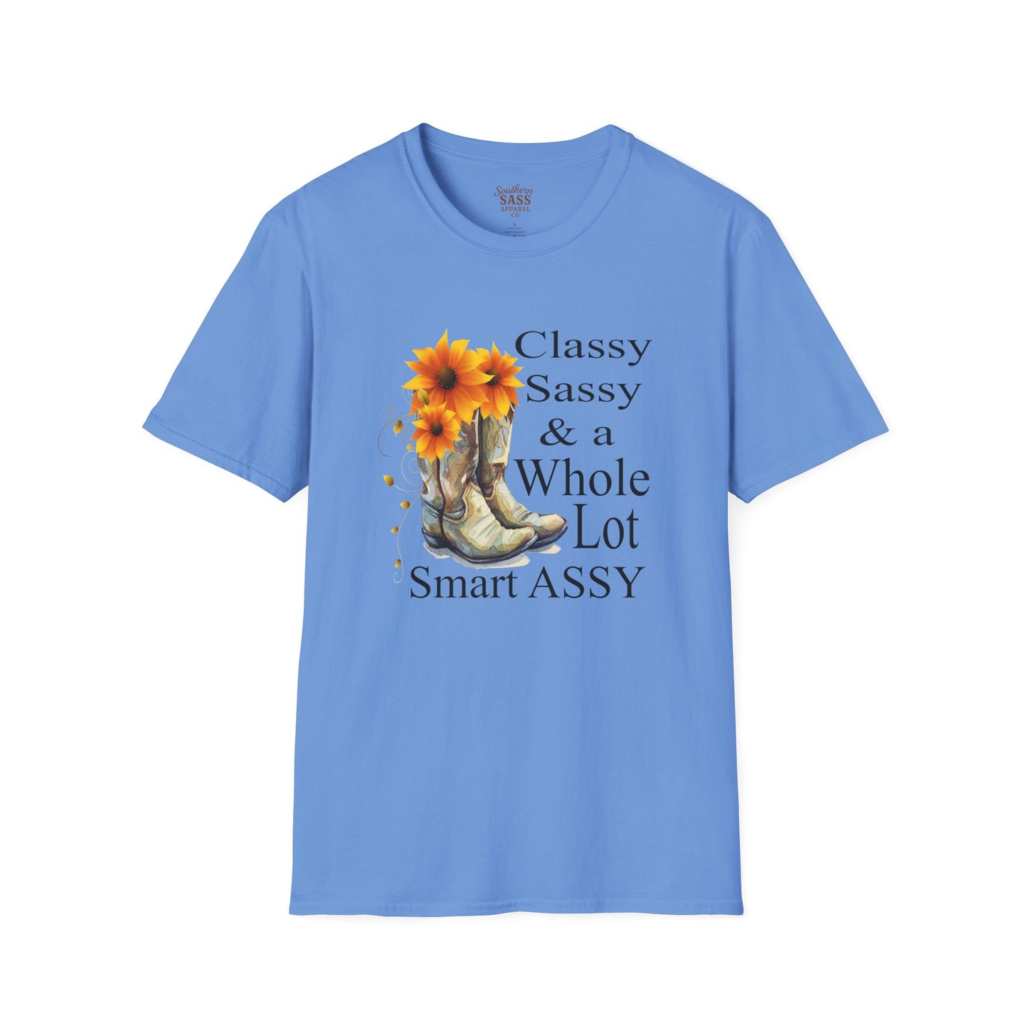 Classy Sassy & Smart ASSY Unisex Softstyle T-Shirt | Western Graphic Tee, Cowgirl Style, Vintage T-Shirt, Gifting for Friends