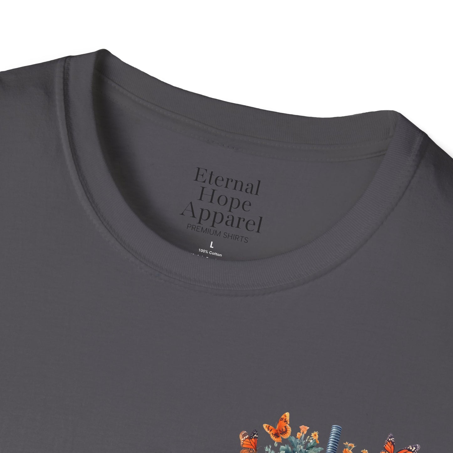 Floral Lungs YHWH Unisex Soft Style T-Shirt - Nature-Inspired Design