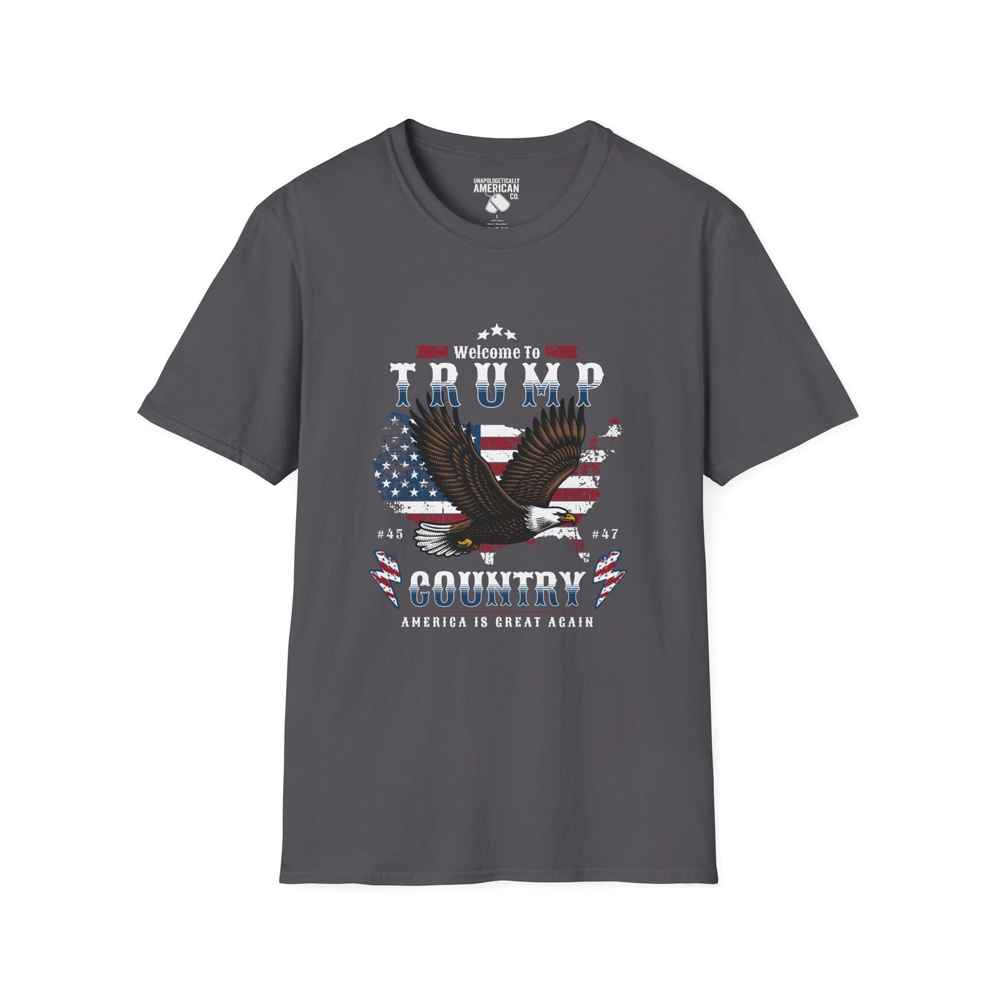 Welcome to Trump Country T-Shirt | Unisex Softstyle Tee | Patriotic Apparel, Gift for Trump Supporters, Election Day, 4th of July, [...]