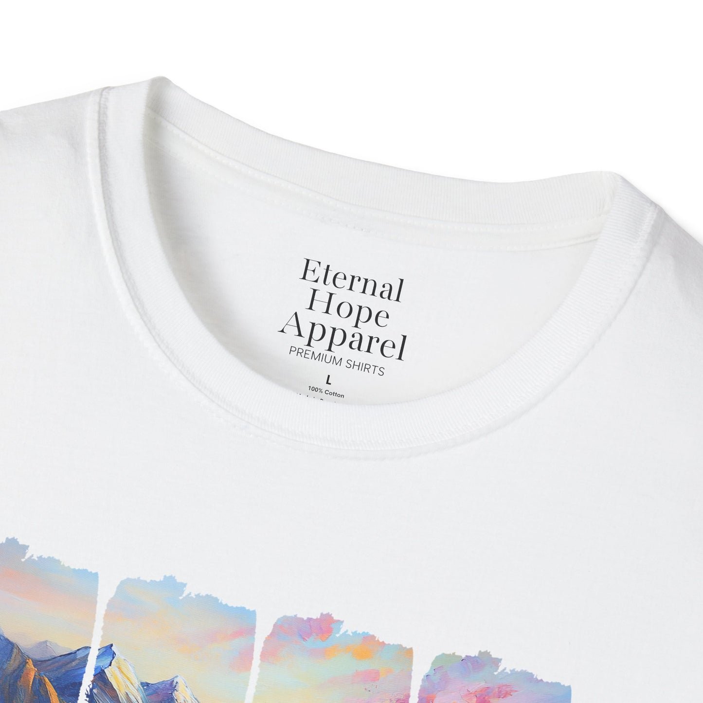 God is Good All the Time Unisex Softstyle T-Shirt - Inspirational Nature Design