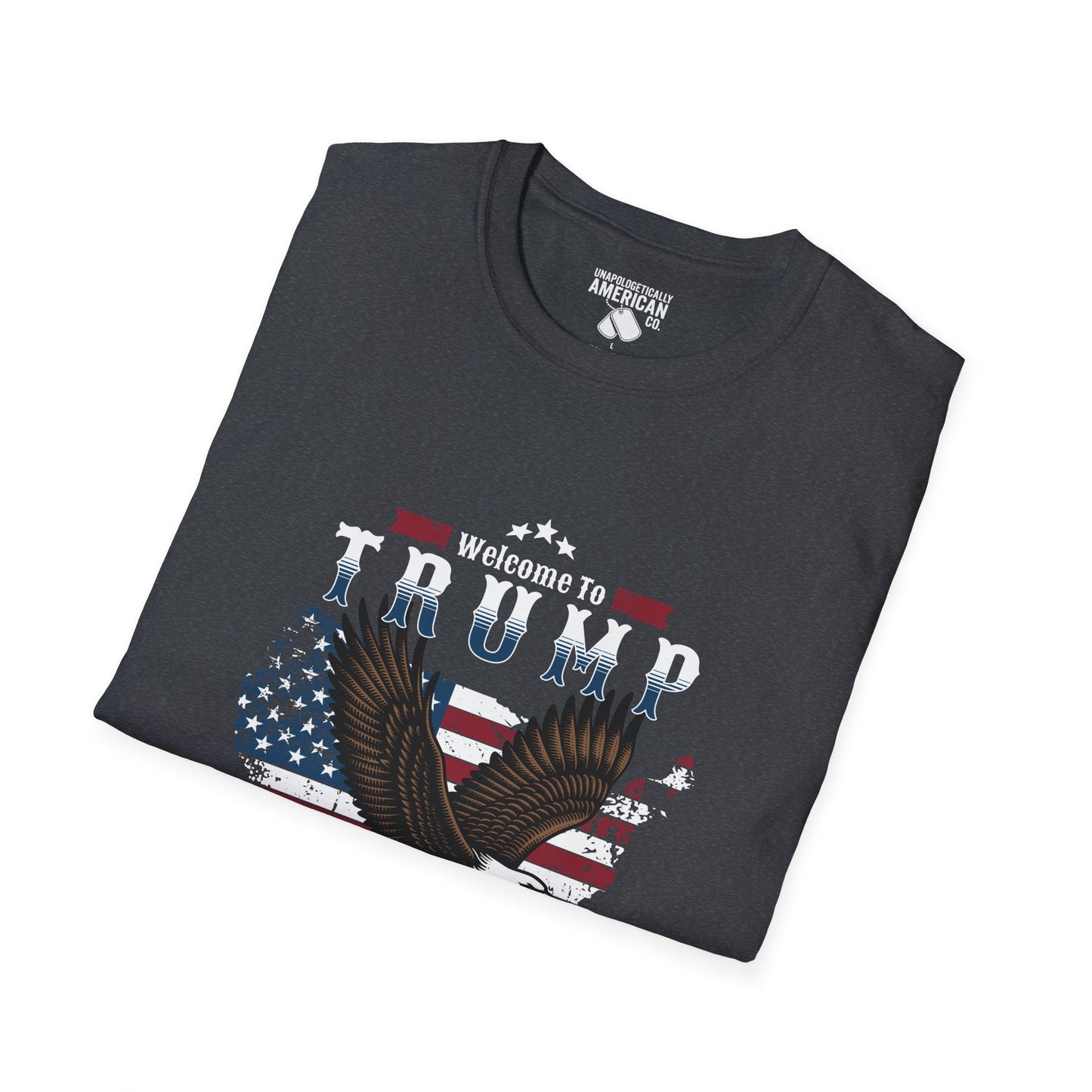 Welcome to Trump Country T-Shirt | Unisex Softstyle Tee | Patriotic Apparel, Gift for Trump Supporters, Election Day, 4th of July, [...]
