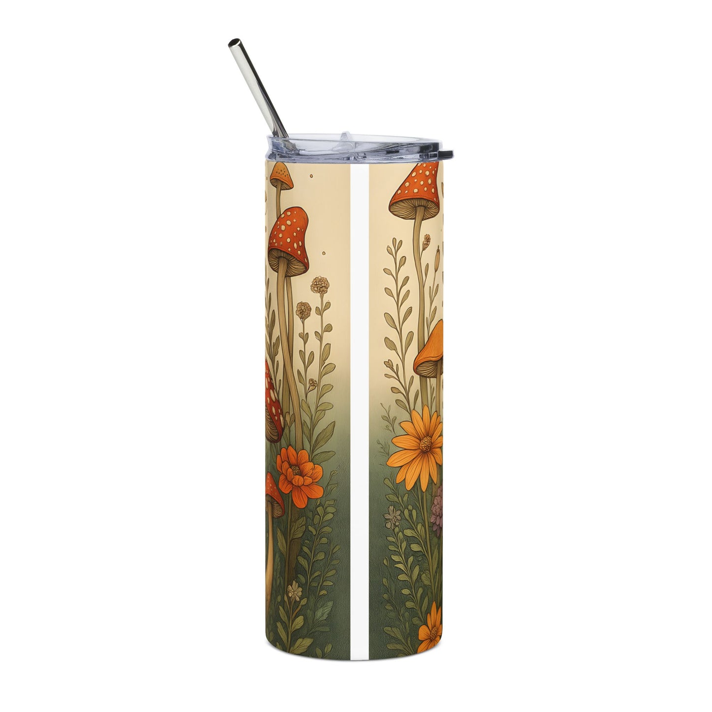 Whimsical Mushroom Stainless Steel Tumbler,